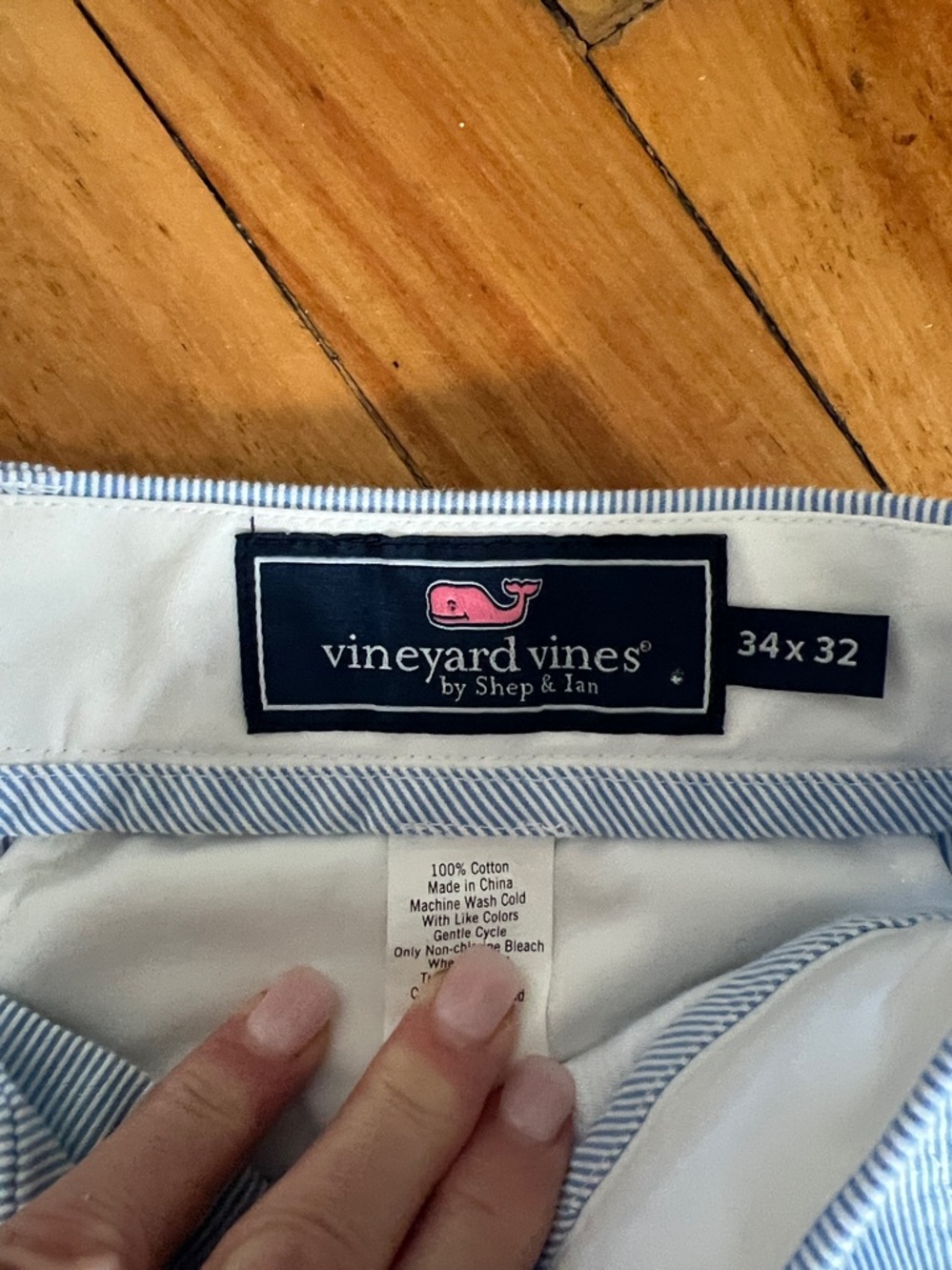 Vineyard Vines Men's Colorblock Pants in Blue, Pink & Mint Kentucky Derby - Picture 4 of 5